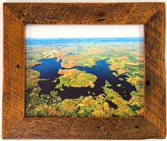 Nelson Lake, Hayward, Sawyer County, Wisconsin Overhead Photo. Frame Optional.