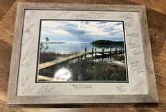 Beach Dock Ocean Picture Nostalgic 15 1/2″ X 13 1/2″ Neighborhood Signatures