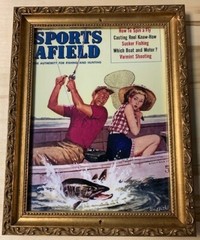 Sports Afield Magazine Cover Print Picture Framed Glass (76)