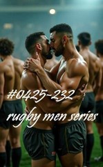 MALE PORTRAIT #0425-232 -rugby men series-men kissing series – free shipping usa