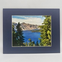 Matted Lake Mountains Landscape Photo Print 11 X 14 Wall Art Gallery Decor