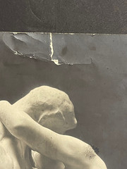 Large Antique Photo Sculpture The Kiss Auguste Rodin Luxembourg Museum