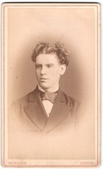 Photograph Wilh. Koch, Leipzig, Zeitzerstraße 41, portrait of a young man