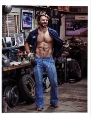 11 X 8.5 Alan Lyon Original Male Photo gay interest (6) Kurt work bench smile