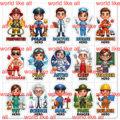 Printable Digital Stickers | Cute Cartoon Kids Sticker Bundle | 4K