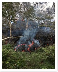 Kilauea Volcano Fissure 16 Lava Flow Silver Halide Photo