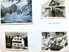Old Photo Album 1964/65 Switzerland, Technology, Cars Road Traffic, Train, Tram