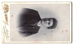Photograph Herm. Schulze, Bischofswerda, Hohe Str. 4, photographers monogram and