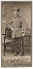 Photograph Alfr. Ortloff, Ansbach, Karolinenstr. 25, Soldier in Field Grey Uniform