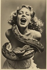 24 ~ 4X6 Glossy HORROR Fine Art ‘ SNAKE DEMON ‘ Photo FANTASY Set ! 3413712
