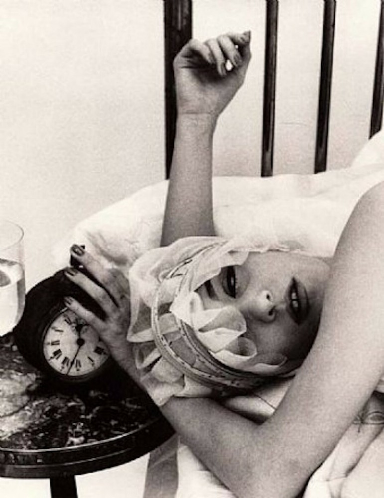 WILLIAM KLEIN Signed BARBARA IN NIGHT CAP, PARIS, 1956