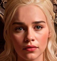 Daenerys «Mother of Dragons» Lounging with Dragon Metal Sign Wall Art 14″ x 11″