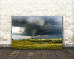 Tornado photography print stormy sky picture Iowa landscape wall art photo