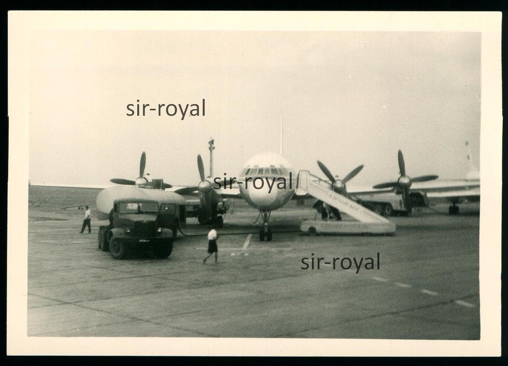 Ilyushin Il-18 at Adler Sochi Airport 1966 – ????? ???? Photo 11x8cm
