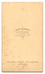 Photograph Georg Wassmuth, Vienna, Circus-Gasse 50, middle-class gentleman with Schn