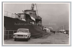 Gdansk Gdańsk Pomerania Poland 1971 – Car Warship Port Steamer – Old Photo