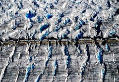 Neil Reichline Photo, «Ice Melt on Alaskan Glacier» aerial