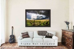Storm Photography Print – Picture of Thunderstorm Over Prairie in Colorado
