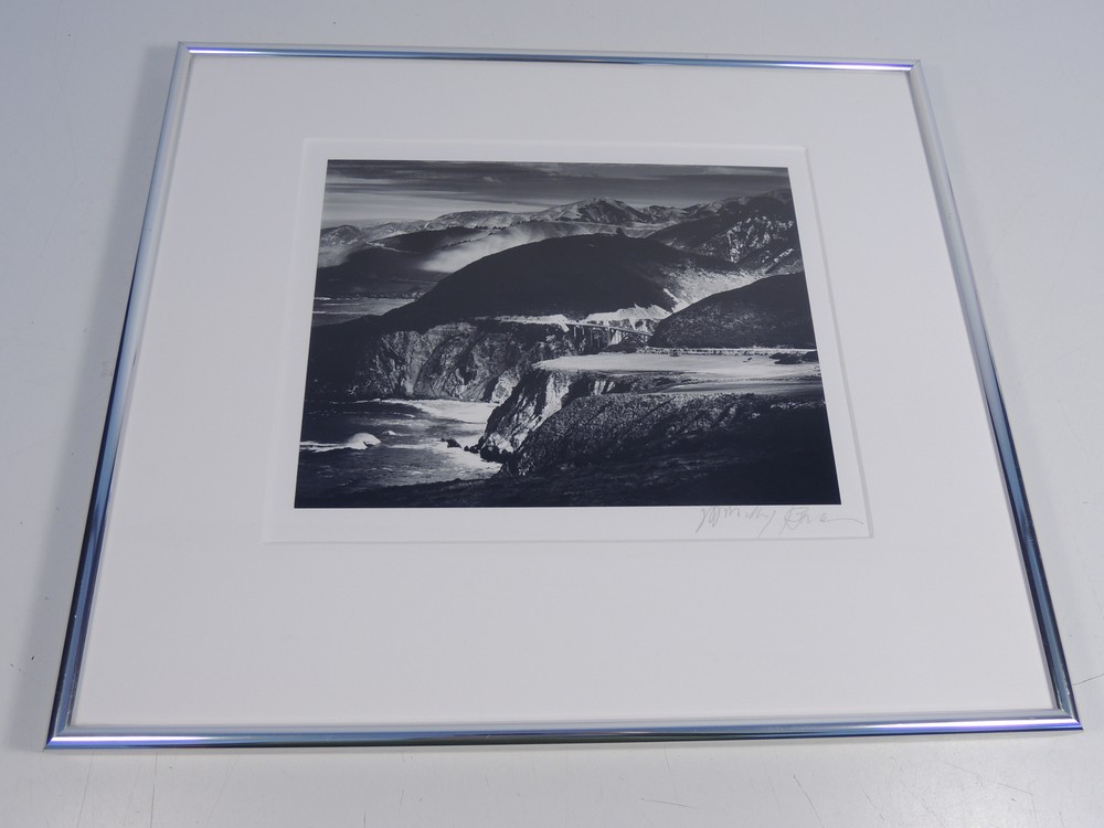 Morley Baer Photograph Signed Division Knoll & Bixby Sur Coast California 1982