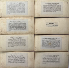 Rare stereo photographs by H. Selle, Potsdam around 1880, 4 originals on box