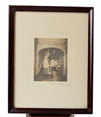 Antique Wallace Nutting Print Hand Colored Photo Jaffrey House New Hampshire