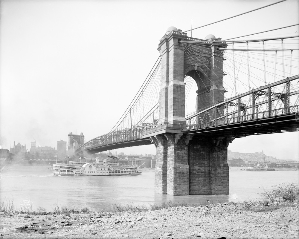 John A. Roebling Suspension Bridge 8″x10″ Photograph Print 8×10