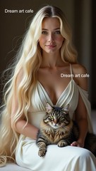 Photo Digital Product Collage ai Image Picture Background nice girl Rapunzel