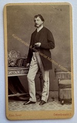 orig. CDV photo photograph man gentleman picture old fashion around 1868 Alois Beer Vienna