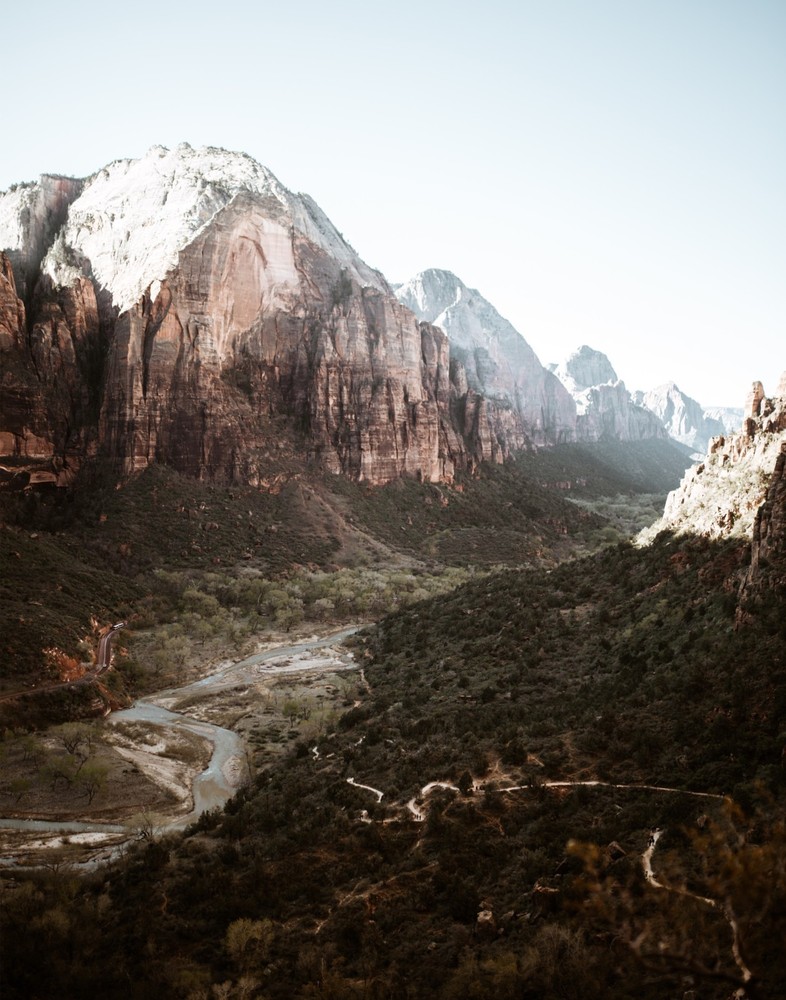 View of a valley in Zion National Park 11×14 Photograph Print 11″x14″