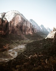 View of a valley in Zion National Park 11×14 Photograph Print 11″x14″