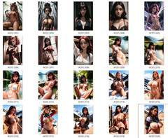 LOT 100x 4×6 Nude Picture Photograph Pinup-Girl Woman Model Female Risqué ot26