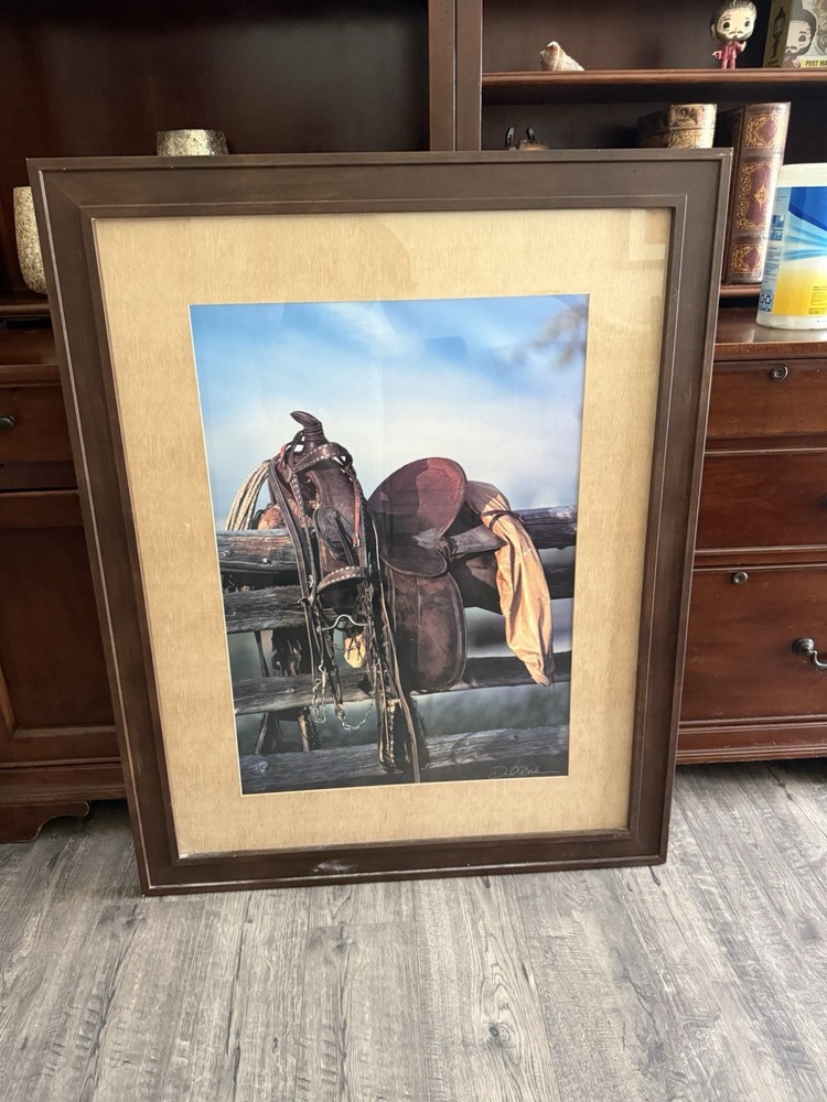 David R. Stoecklein Trail’s End Signed Framed Matted Photograph 32×40