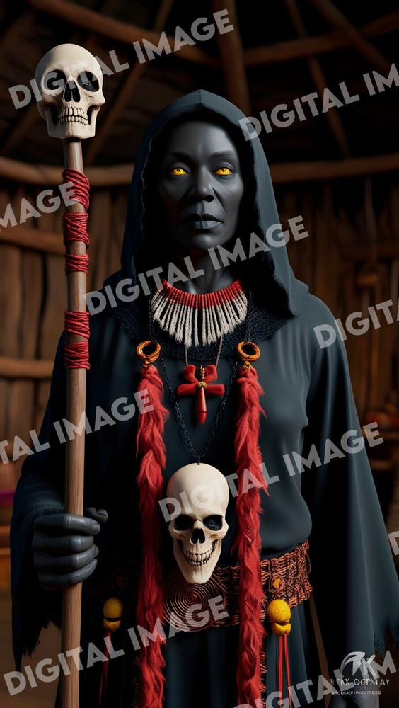 Digital Art Picture Image Photo Wallpaper Background Desktop AI – Voodoo Shaman