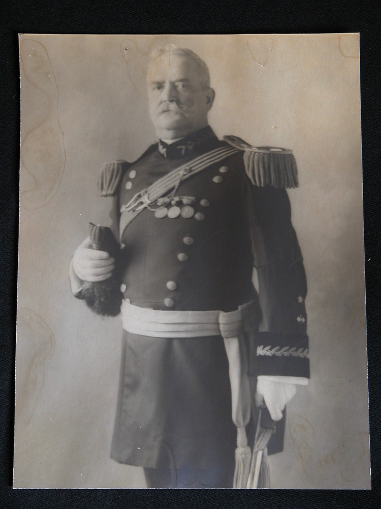Vtg SEPIA Photograph Brigadier General George P. Scriven Chief Officer WWI US