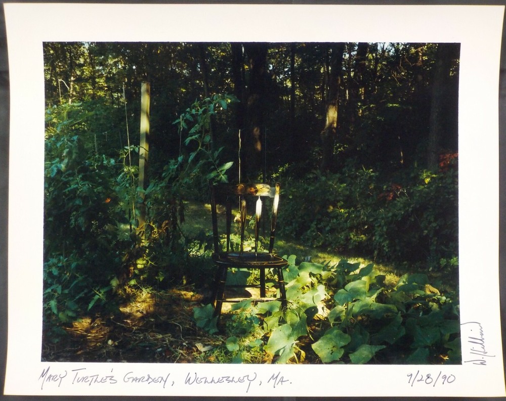 Original Signed 1990 Photograph Mary Turtle’s Garden by David Hilliard Listed