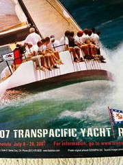 Hawaiian Marine poster Transpac 2007 large L.A. to Honolulu Yacht Race 24”x36″