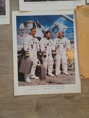 Collectible NASA 2 Prints Of Apollo8, 9, 10, 11 Moon 11” X 14”, 19 Total Prints