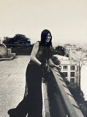 Large Original Silver Print Photo 1970 Vintage Asian Mannequin