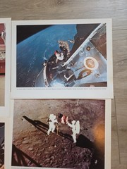 Collectible NASA 2 Prints Of Apollo8, 9, 10, 11 Moon 11” X 14”, 19 Total Prints