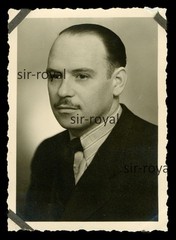 Kiel 1930s – Man with Mustache in Portrait – Passport Photo Passport Photo – Photo 6x8cm
