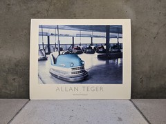 Allan I Teger ’88 Original «Lusse Skooter Bumper Car» HAND PAINTED PHOTOGRAPH