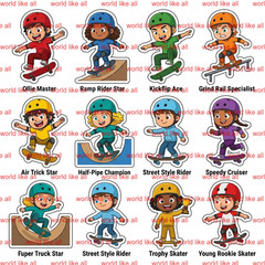 Sports Sticker Mega Bundle for Kids | Cute 3D Cartoon 4k digital