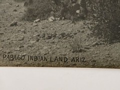 Orig 1940s B&W Photograph PAPAGO DESERT LAND AZ signed Joseph Reinbold 16X19
