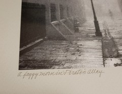 Johnny Donnels A Foggy Mornin Pirates Alley New Orleans Signed Photograph Print