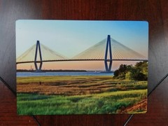 Arthur Ravenel Bridge Photo Art Images Colors of Charleston South Carolina Metal