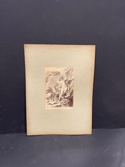Curiosa Albumen Photograph Engraving François Boucher A. Calavas Paris 1875