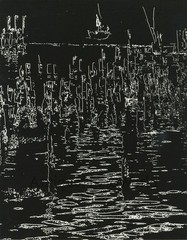 Abstract reflections vintage modern art photo Storyk