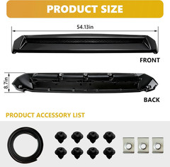 Front Upper Hood Bulge Molding Grille Trim Compatible with 2014-2021 Toyota Tund
