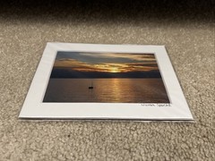 Warren Specht “Beautiful Ocean Sunset” Signed And Matted