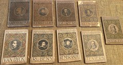 Antique Lot Of 9 Gowans Art Books: The Masterpieces Of Van Dyck 1906 + 8 Others